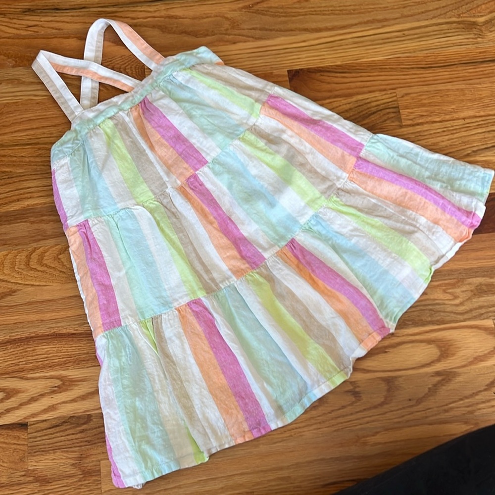 Gap striped sundress with pockets girls size small